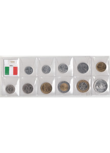 1999 - Serietta di 11 monete tutte dell'anno 1998 con 500 ARGENTO in condizioni fdc